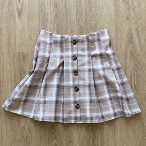 Fashion nova plaid skater skirt